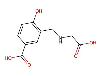 3-(Carboxymethylaminomethyl)-4-hydroxybenzoic acid structure