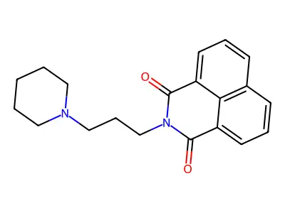 2-(3-Piperidin-1-ylpropyl)benzo[de]isoquinoline-1,3-dione structure