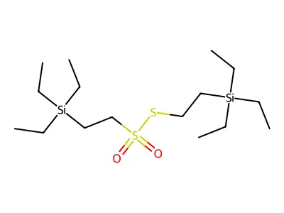 Thiosulfonic acid, (2-triethylsilylethyl)-, S-(2-triethylsilylethyl) ester structure