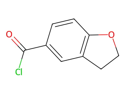 2,3-Dihydro-1-benzofuran-5-carbonyl chloride structure