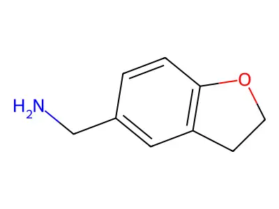 2,3-Dihydro-1-benzofuran-5-ylmethanamine structure