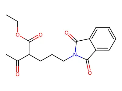 Ethyl 2-(3-N-phthalimidopropyl)acetoacetate structure