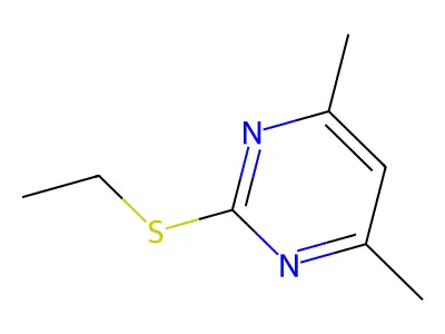 2-(Ethylthio)-4,6-dimethylpyrimidine structure