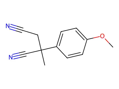 2-(4-Methoxyphenyl)-2-methylbutanedinitrile structure