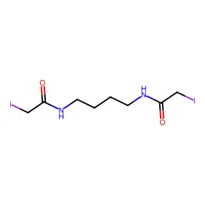 2-碘-N-[4-[(2-碘乙酰基)氨基]丁基]乙酰胺 structure