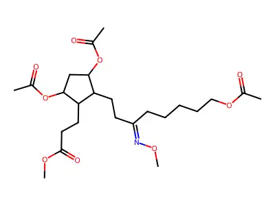 3,5-bis -2-[8-3- octyl]cyclopentanepropanoicacidmethylester structure