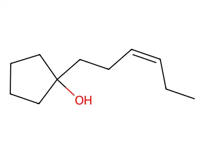 1-Hex-3-enylcyclopentan-1-ol structure