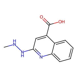 4-Quinolinecarboxylic acid, 2-(2-methylhydrazino)- structure
