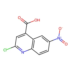 4-Quinolinecarboxylic acid, 2-chloro-6-nitro- structure