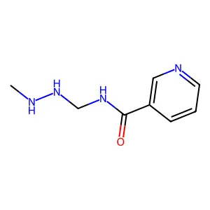 3-Pyridinecarboxamide, N-((2-methylhydrazino)methyl)- structure