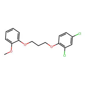 2,4-Dichloro-1-[3-(2-methoxyphenoxy)propoxy]benzene structure