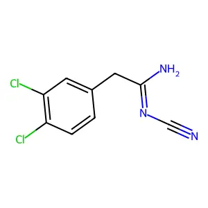 N'-cyano-2-(3,4-dichlorophenyl)ethanimidamide structure