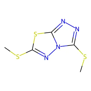 3,6-Bis(methylsulfanyl)[1,2,4]triazolo[3,4-b][1,3,4]thiadiazole structure