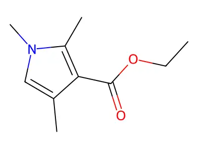 Ethyl 2,4,5-trimethyl-1H-pyrrole-3-carboxylate structure