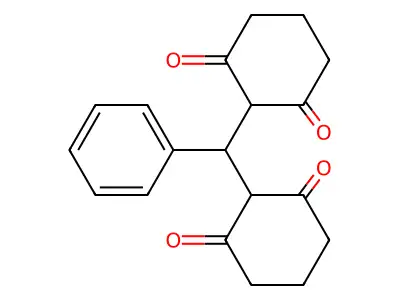 1,3-Cyclohexanedione, 2,2'-(phenylmethylene)bis- structure