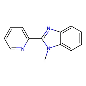 1-Methyl-2-(2-pyridyl)benzimidazole structure