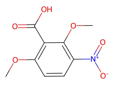 2,6-Dimethoxy-3-nitrobenzoic acid structure