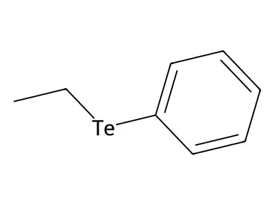 Benzene, (ethyltelluro)- structure
