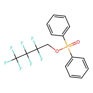 2,2,3,3,4,4,4-Heptafluorobutyl diphenylphosphinate structure