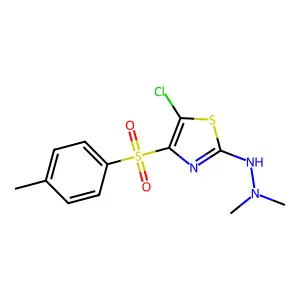 2-[5-Chloro-4-(4-methylphenyl)sulfonyl-1,3-thiazol-2-yl]-1,1-dimethylhydrazine structure