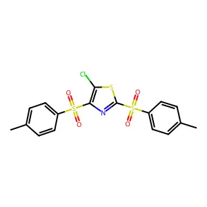 5-Chloro-2,4-bis(4-methylbenzenesulfonyl)-1,3-thiazole structure