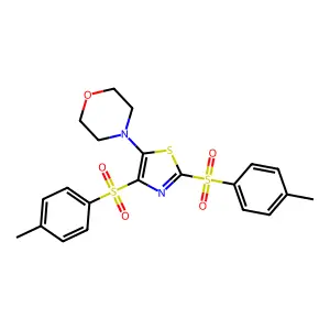 4-(2,4-Ditosylthiazol-5-yl)morpholine structure