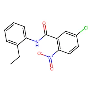 5-chloro-N-(2-ethylphenyl)-2-nitrobenzamide structure