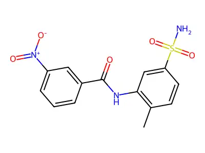 N-(2-methyl-5-sulfamoylphenyl)-3-nitrobenzamide structure