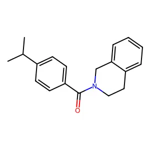 3,4-dihydroisoquinolin-2(1H)-yl[4-(propan-2-yl)phenyl]methanone structure