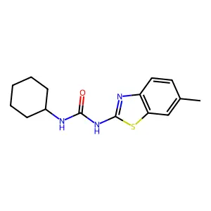 1-Cyclohexyl-3-(6-methyl-1,3-benzothiazol-2-yl)urea structure