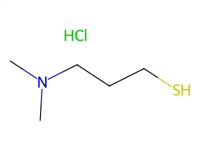 Dimethyl(3-sulfanylpropyl)azanium chloride structure