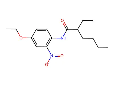 N-(4-ethoxy-2-nitrophenyl)-2-ethylhexanamide structure