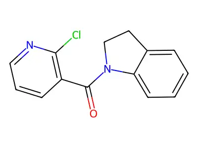 (2-Chloropyridin-3-yl)(indolin-1-yl)methanone structure