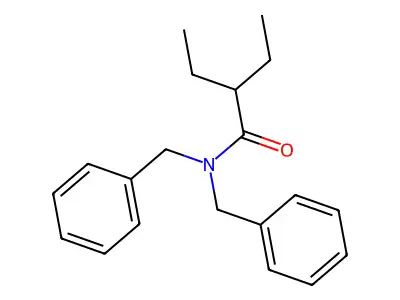 N,N-dibenzyl-2-ethylbutanamide structure