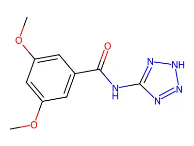 3,5-dimethoxy-N-(2H-tetrazol-5-yl)benzamide structure