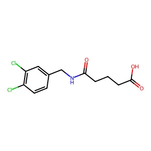 5-[(3,4-Dichlorobenzyl)amino]-5-oxopentanoic acid structure