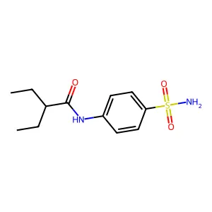 2-乙基-N-(4-氨磺酰基苯基)丁酰胺 structure