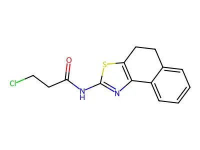 3-Chloro-N-(4,5-dihydronaphtho(1,2-d)thiazol-2-yl)propanamide structure
