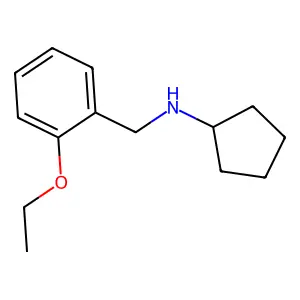 N-[(2-ethoxyphenyl)methyl]cyclopentanamine structure