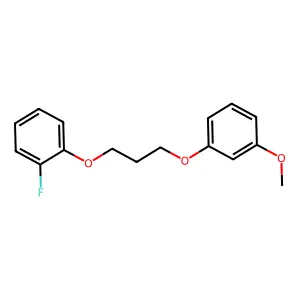 1-Fluoro-2-[3-(3-methoxyphenoxy)propoxy]benzene structure