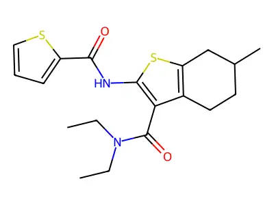 thiophene containing compound, 34 structure