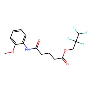 2,2,3,3-Tetrafluoropropyl 5-(2-methoxyanilino)-5-oxopentanoate structure