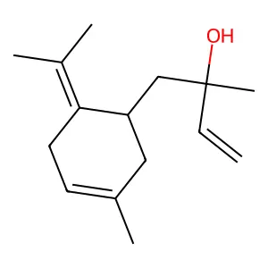 alpha-Ethenyl-alpha,3-dimethyl-6-(1-methylethylidene)-3-cyclohexene-1-ethanol structure