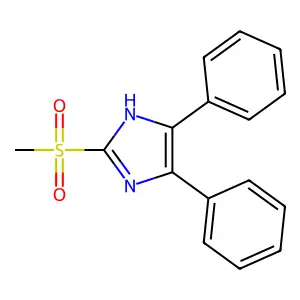 2-(methylsulfonyl)-4,5-diphenyl-1H-imidazole structure