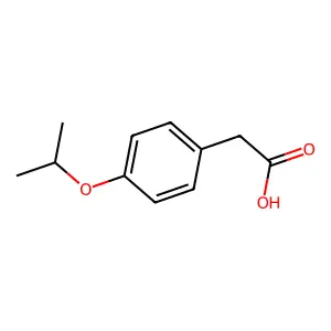 Benzeneacetic acid, 4-(1-methylethoxy)- structure