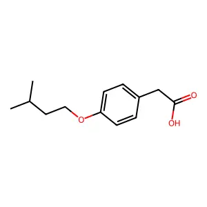 [4-(Isopentyloxy)phenyl]acetic acid structure