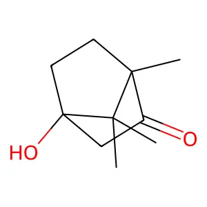 4-Hydroxy-1,7,7-trimethylbicyclo[2.2.1]heptan-2-one structure