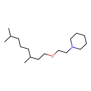 Piperidine, 1-[2-[(3,7-dimethyloctyl)oxy]ethyl]- structure