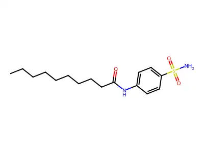N-(4-sulfamoylphenyl)decanamide structure