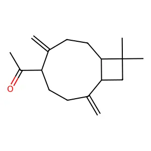 Ethanone, 1-(10,10-dimethyl-2,6-bis(methylene)bicyclo(7.2.0)undec-5-yl)- structure